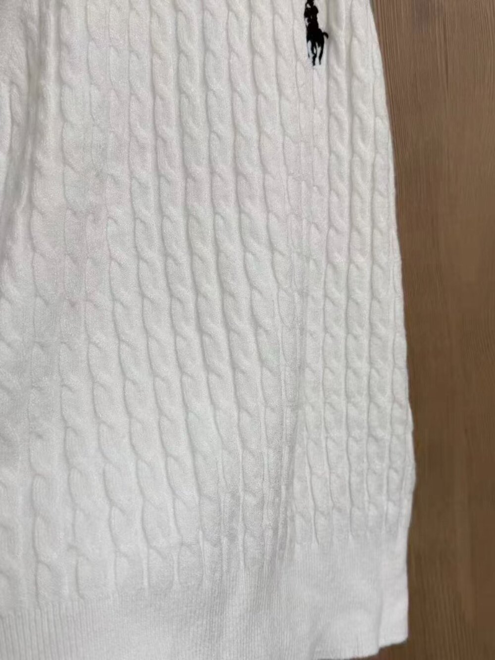 🤍Polo Ralph Lauren White Cable Knit Halter Pony Logo Tank Top - Picture 5 of 5